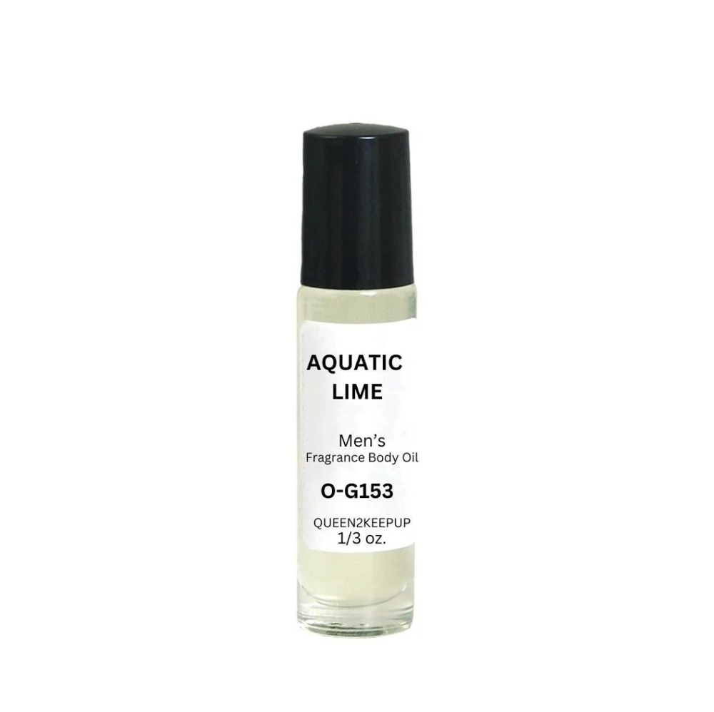 Aquatic Lime (Men) Body Oil 10 ml Fragrance Pure Uncut 1/3 oz Roll-On Scent